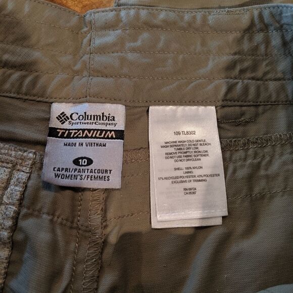 Columbia Titanium Packable Hiking Pants green 10 - Picture 3 of 4